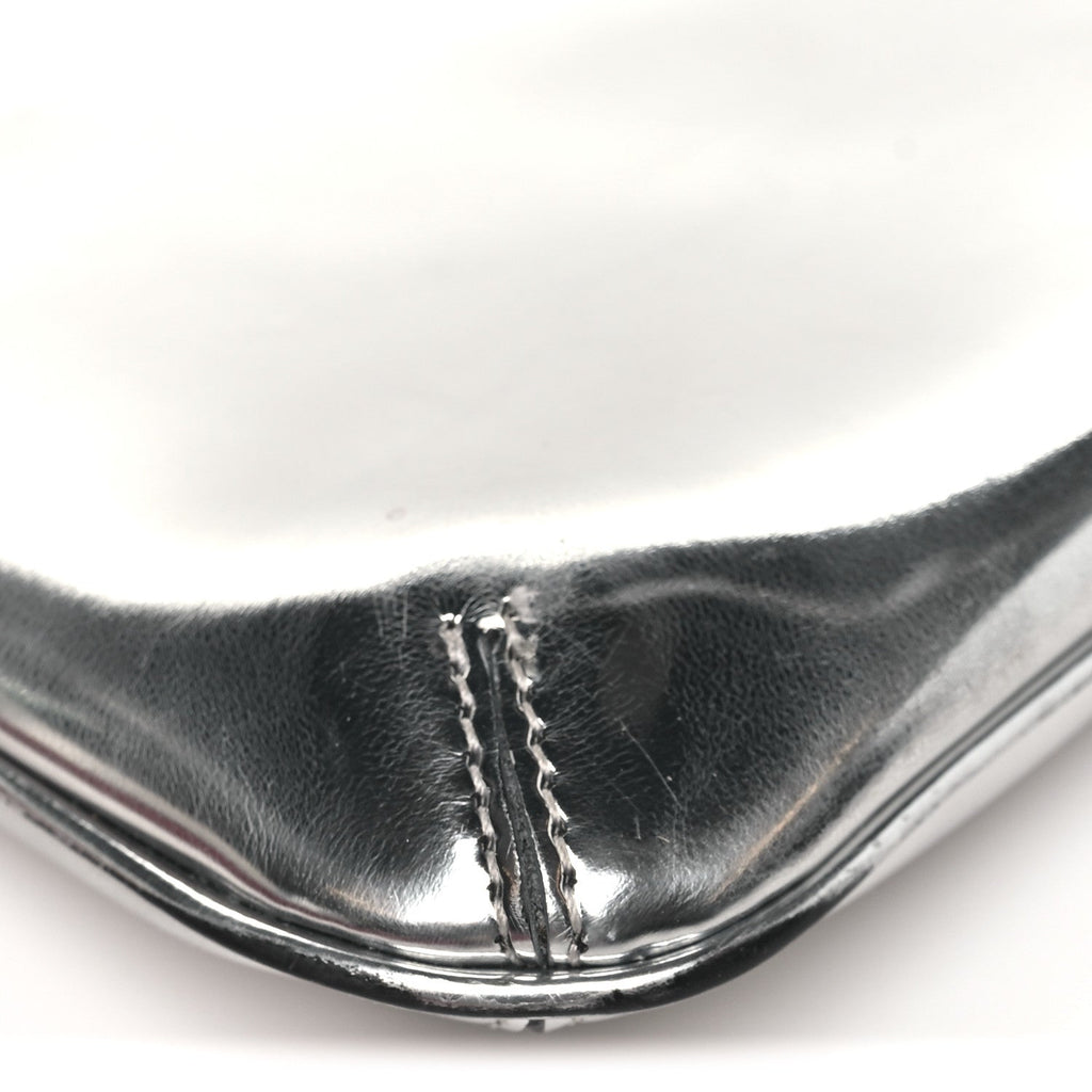 Metallic Calfskin Le Bisou Perle Silver
