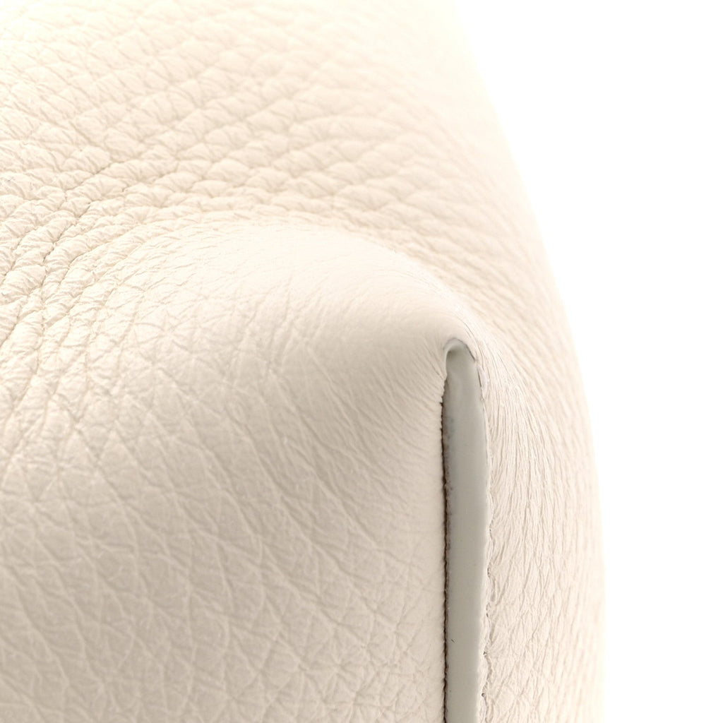 Grained Calfskin Medium N/S Park Tote Ivory
