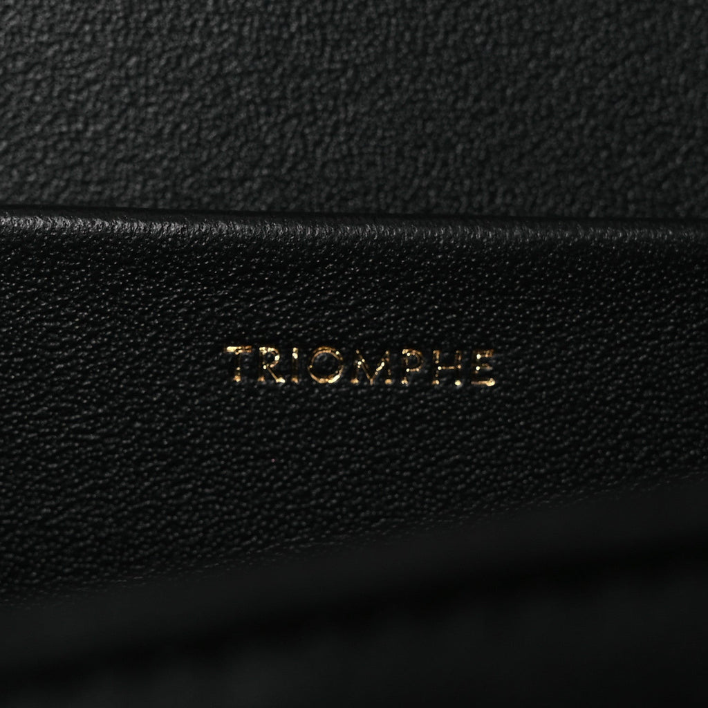 Shiny Calfskin Medium Triomphe Black