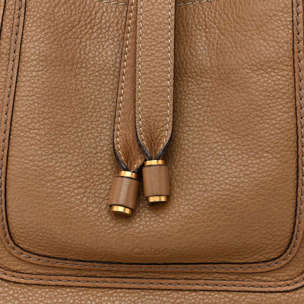 Calfskin Large New Marcie Tote Nut