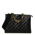 Lambskin Embossed Monogram Coussin MM Black