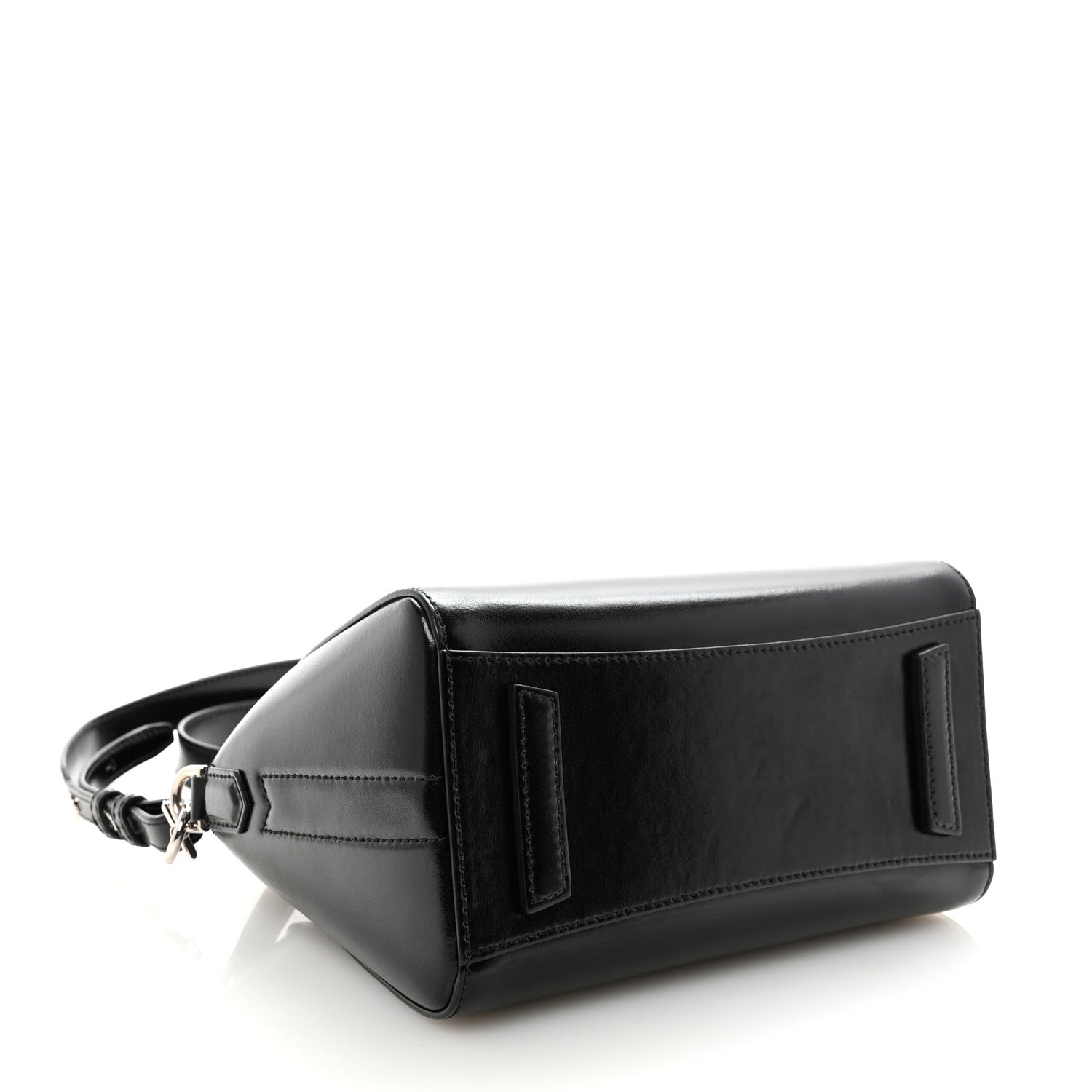 Shiny Lord Calfskin Mini Antigona Black