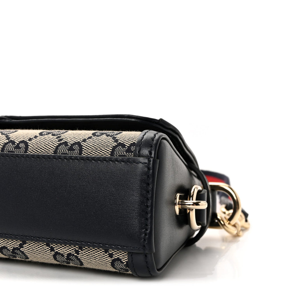 GG Monogram Small Luce Shoulder Bag Beige Blue
