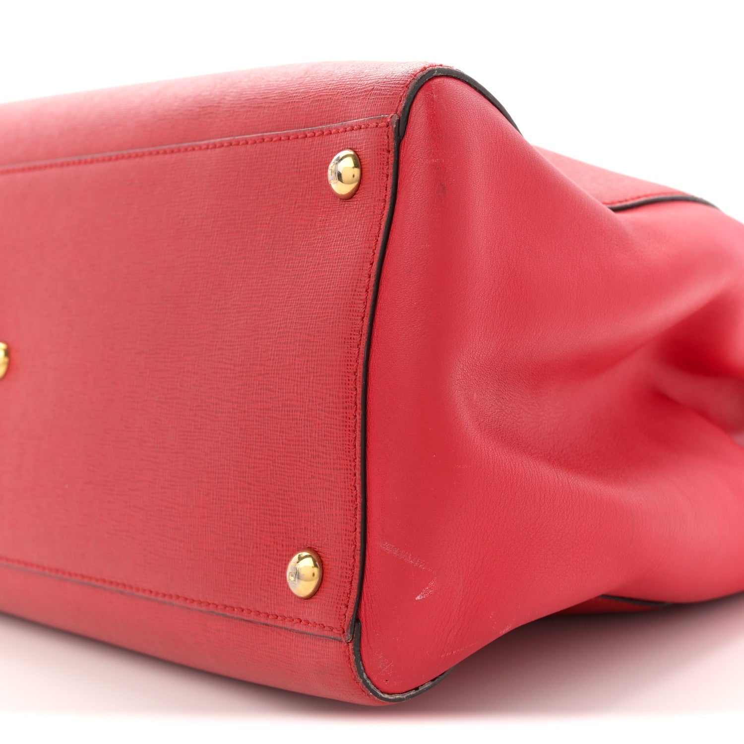 Vitello Elite Flamingo Regular 2Jours Tote Rosso Fiamma