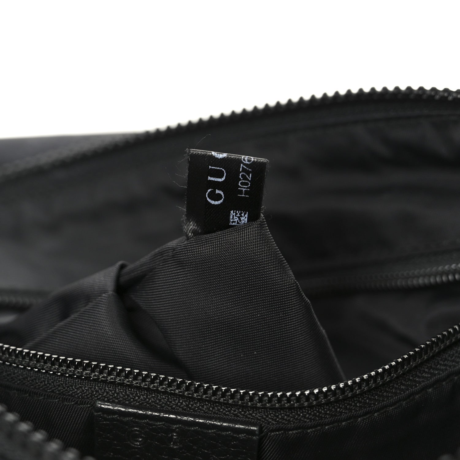 Nylon Monogram Dollar Calfskin Flat Messenger Bag Black