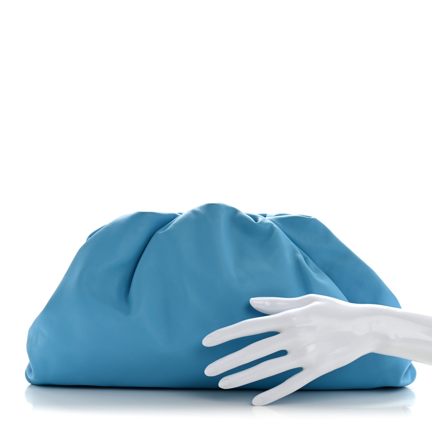 Smooth Butter Calf The Pouch Oversized Clutch Swimming Pool