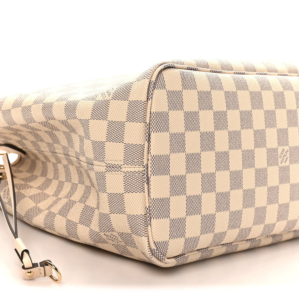 Damier Azur Braided Neverfull MM Pink