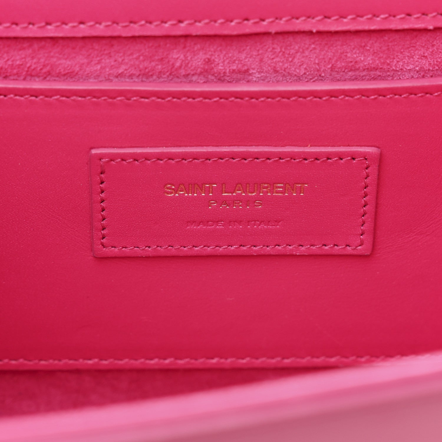 Smooth Calfskin Medium Classic Monogram Kate Tassel Satchel Fuchsia