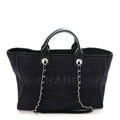Mixed Fibers Medium Deauville Tote Navy Blue