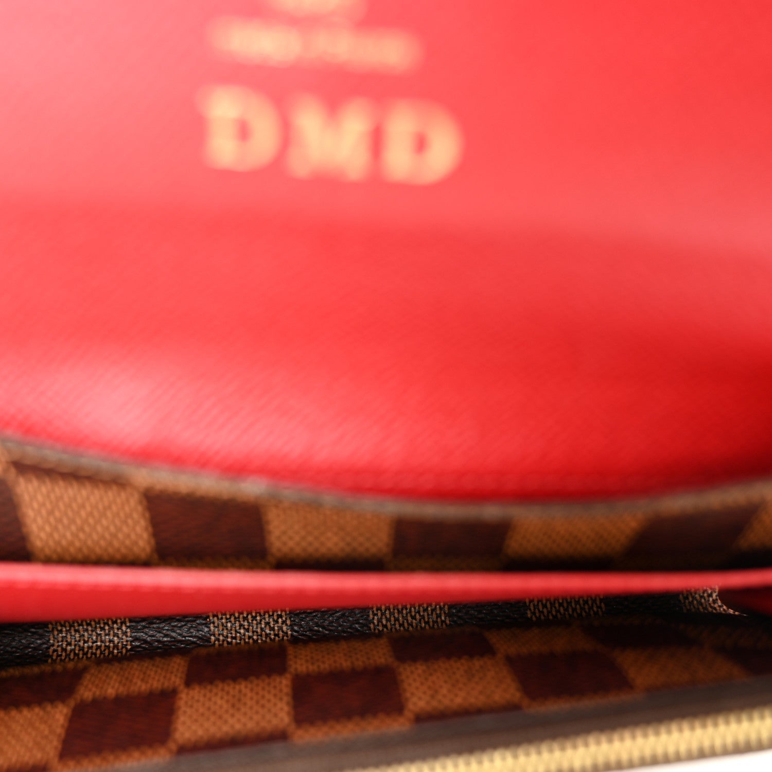 Damier Ebene Emilie Wallet Red