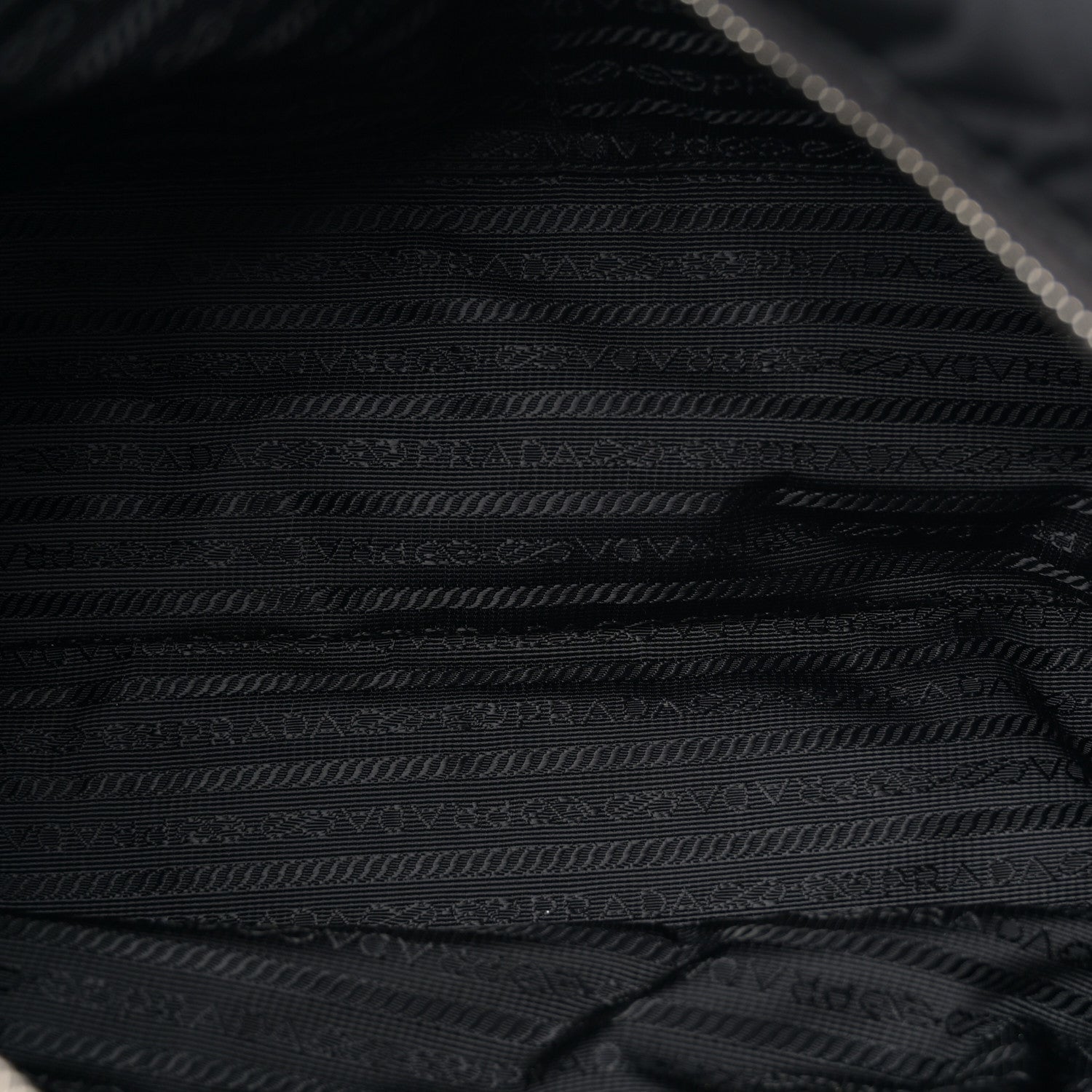 Nylon Tessuto Impuntu Quilted Shoulder Bag Black