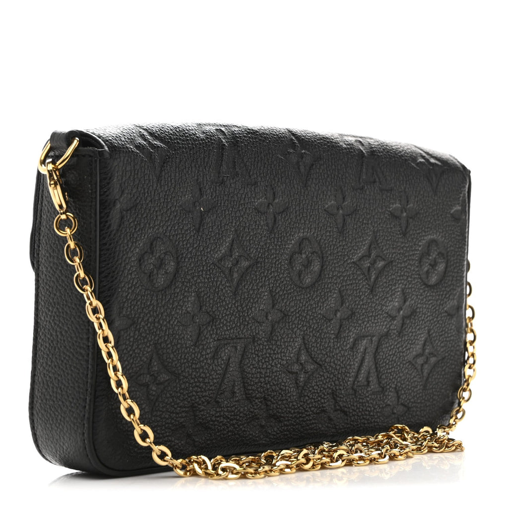 Empreinte Pochette Felicie Chain Wallet Black