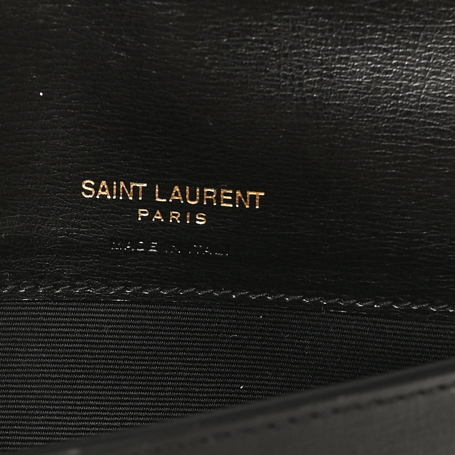 Grained Calfskin Monogram Phone Holder Crossbody Black