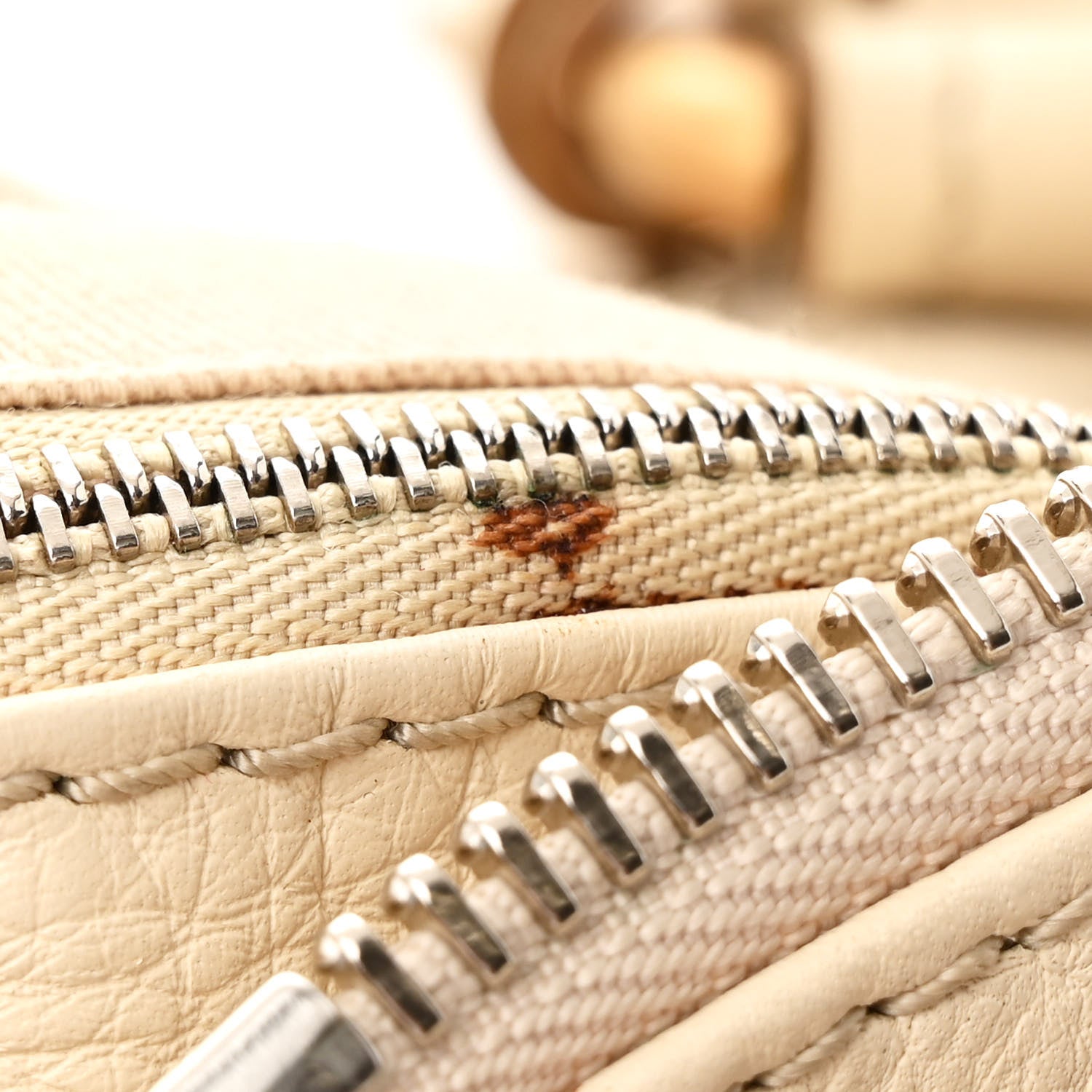 Calfskin Medium Paddington Satchel Ivory