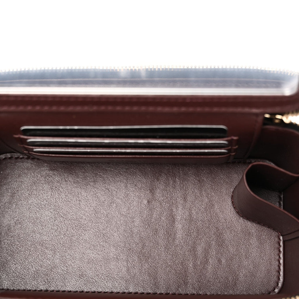 Caviar Quilted Small Vanity Case With Chain Black