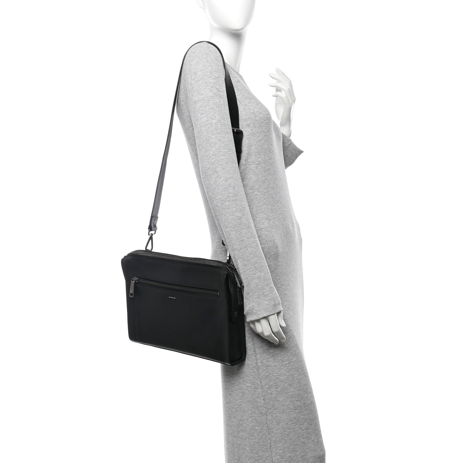 Vitello Grace Messenger Bag Black