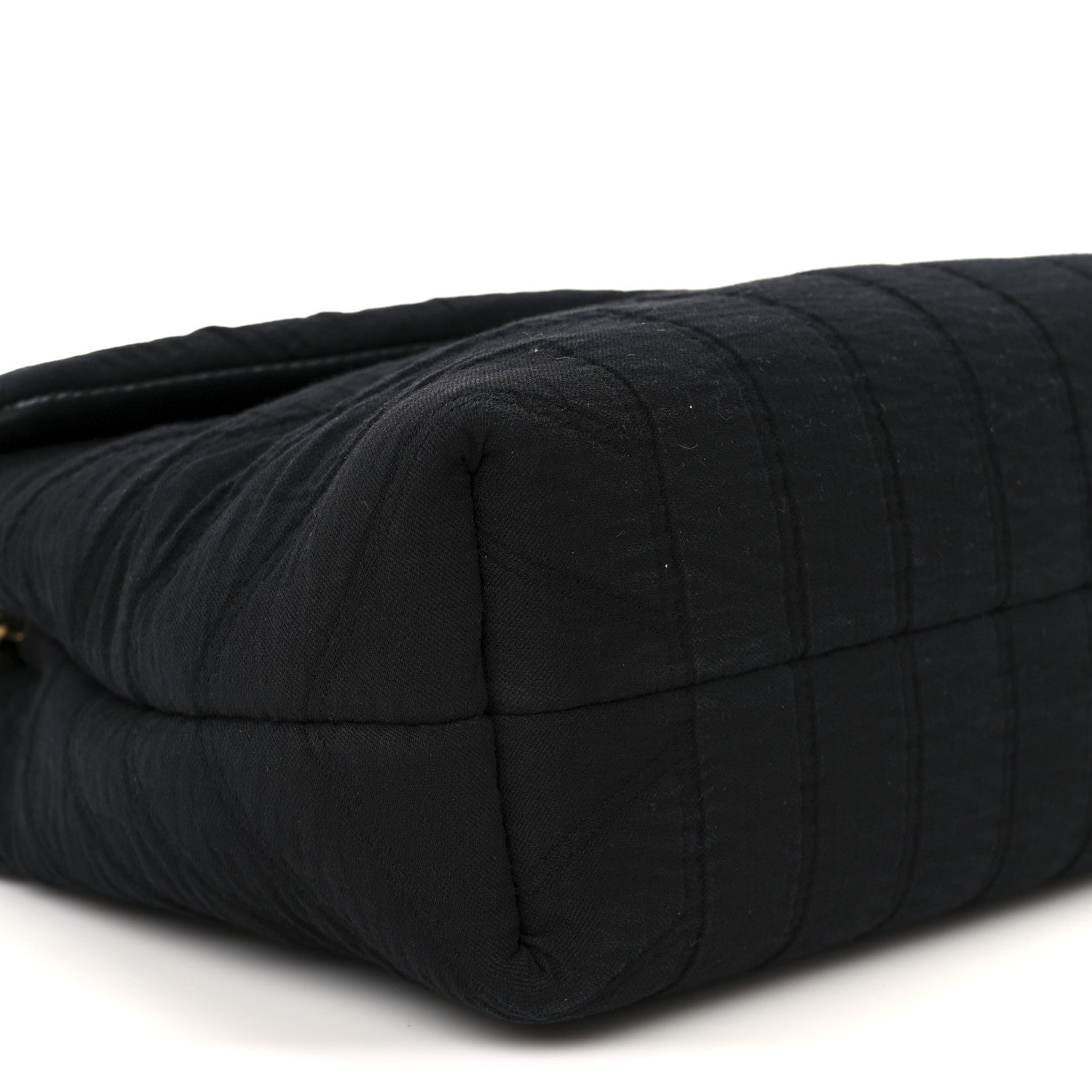 Fabric Y Quilted Monogram Small Loulou Chain Satchel Black