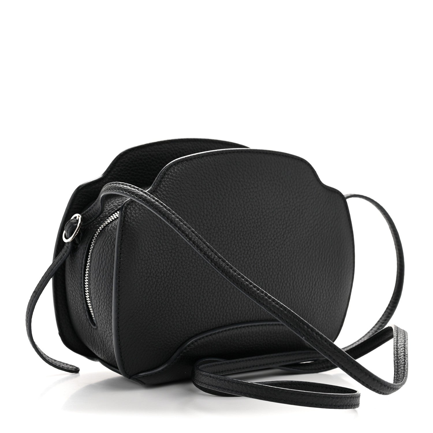 Grained Calfskin Sesia Crossbody Black