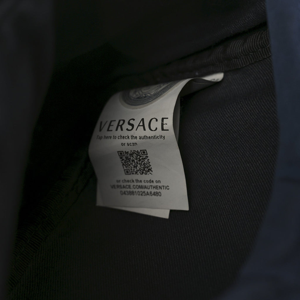 Nylon Palazzo Medusa Belt Bag Navy