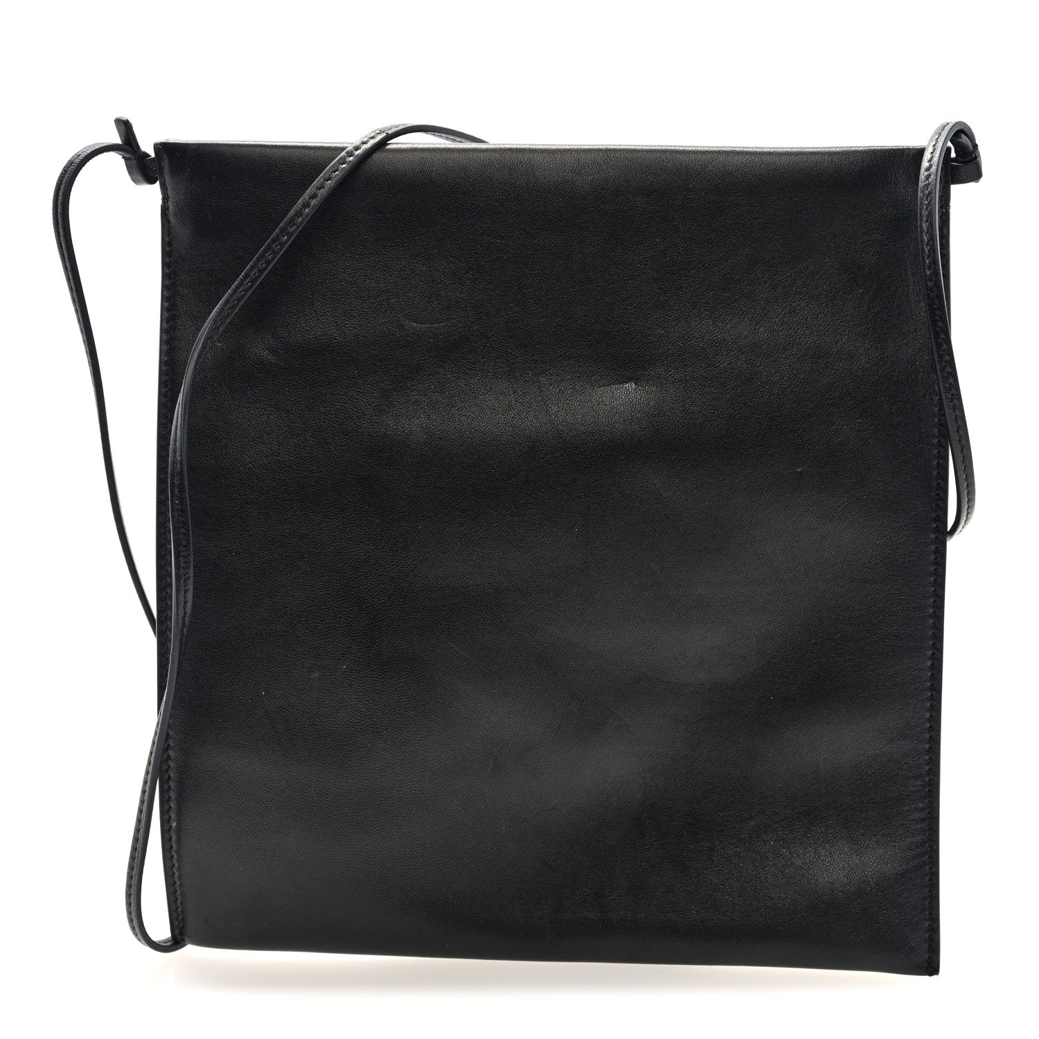 Vegetable Calfskin Medicine Pouch Black