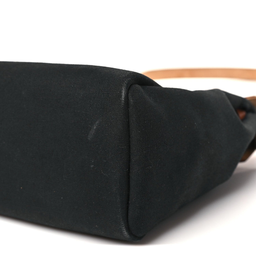 Toile Vache Calfskin Herbag 30 PM Black Natural