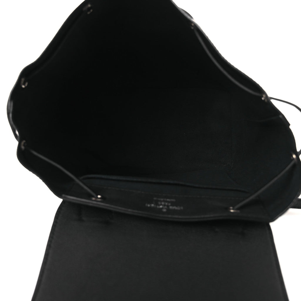 Calfskin Lockme Backpack Black