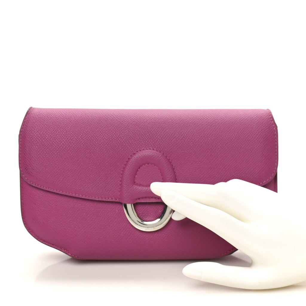 Epsom Cherche Midi Clutch Rose Pourpre