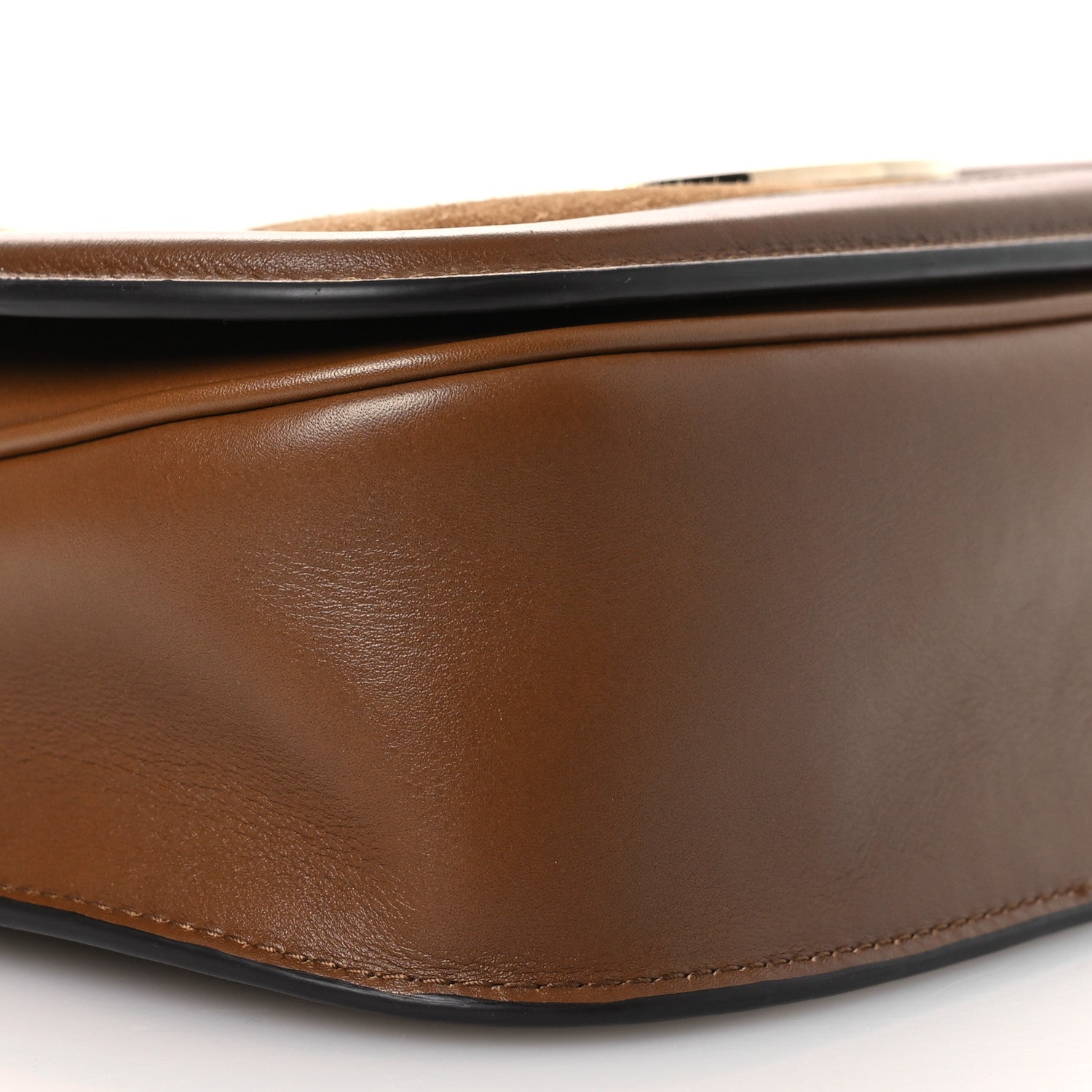 Suede Calfskin Blondie Medium Shoulder Bag Light Brown