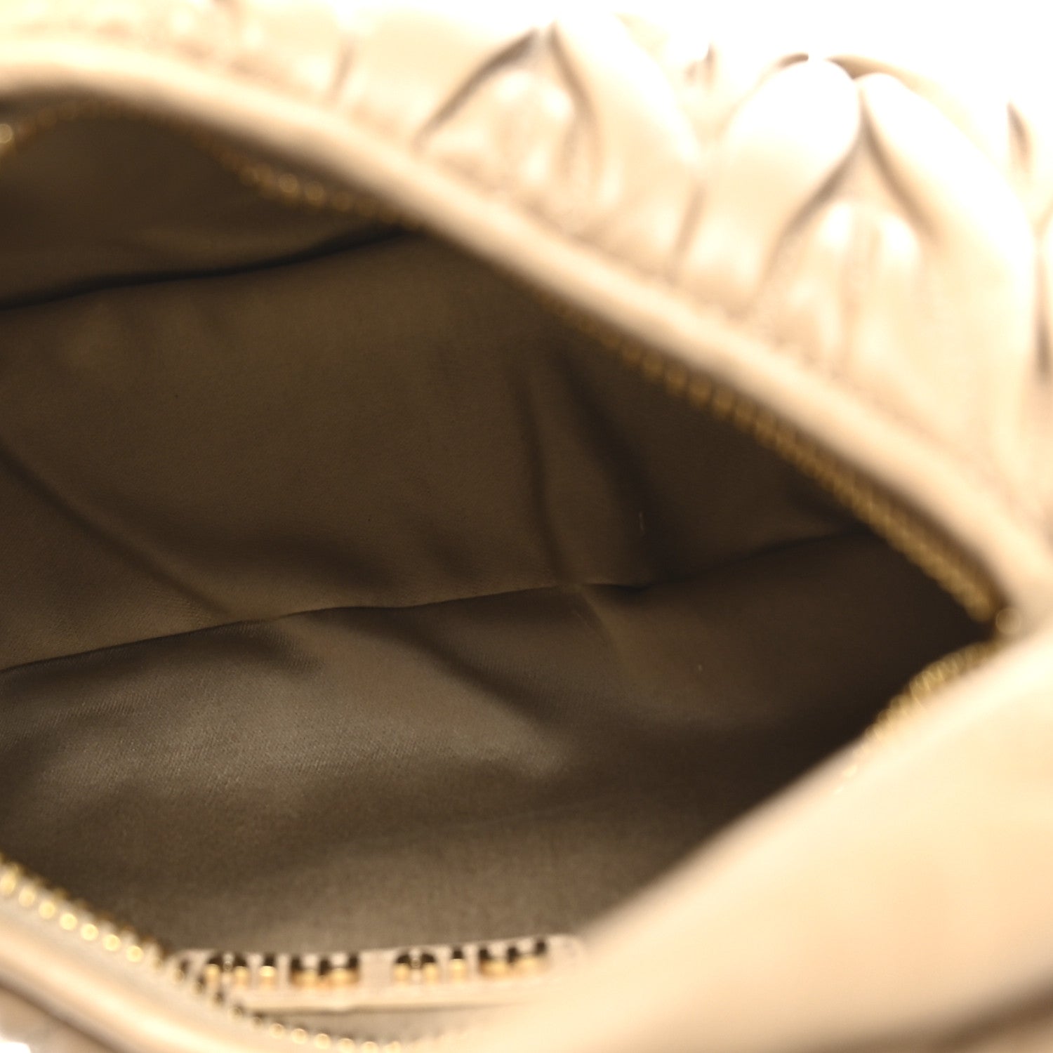 Nappa Matelasse Small Wander Hobo Sabbia