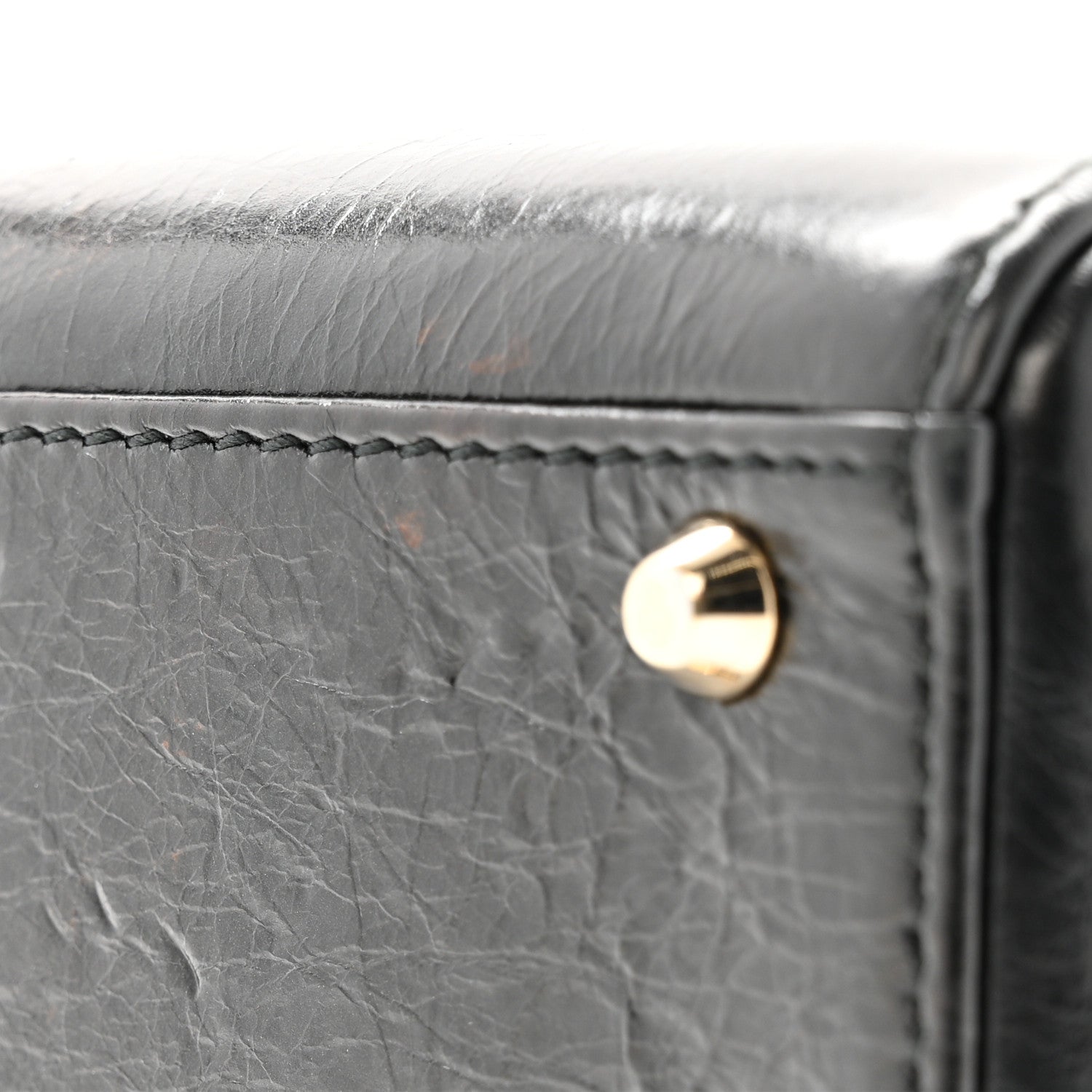 Calfskin Beaded Mini Lady Dior Black