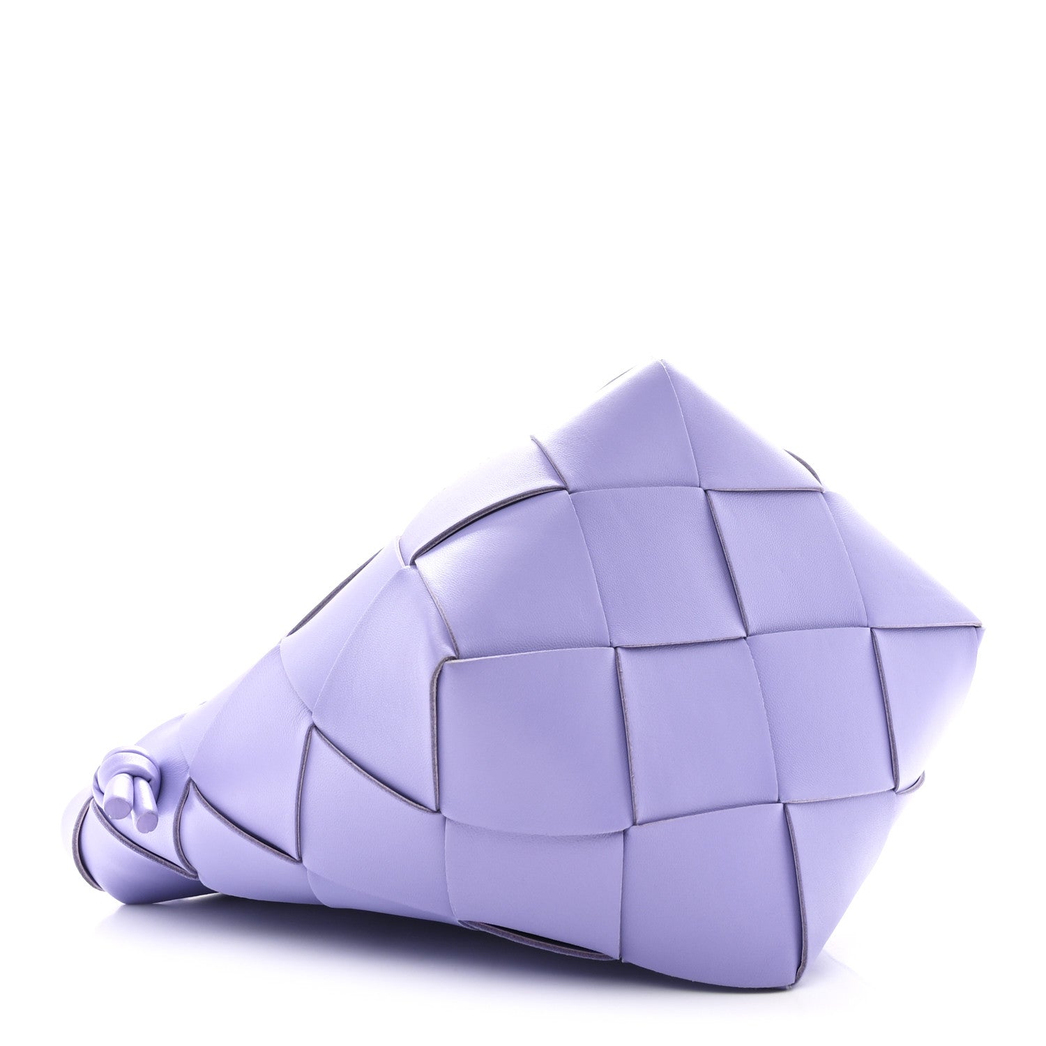 Nappa Maxi Intrecciato Clasp Bucket Bag Wisteria
