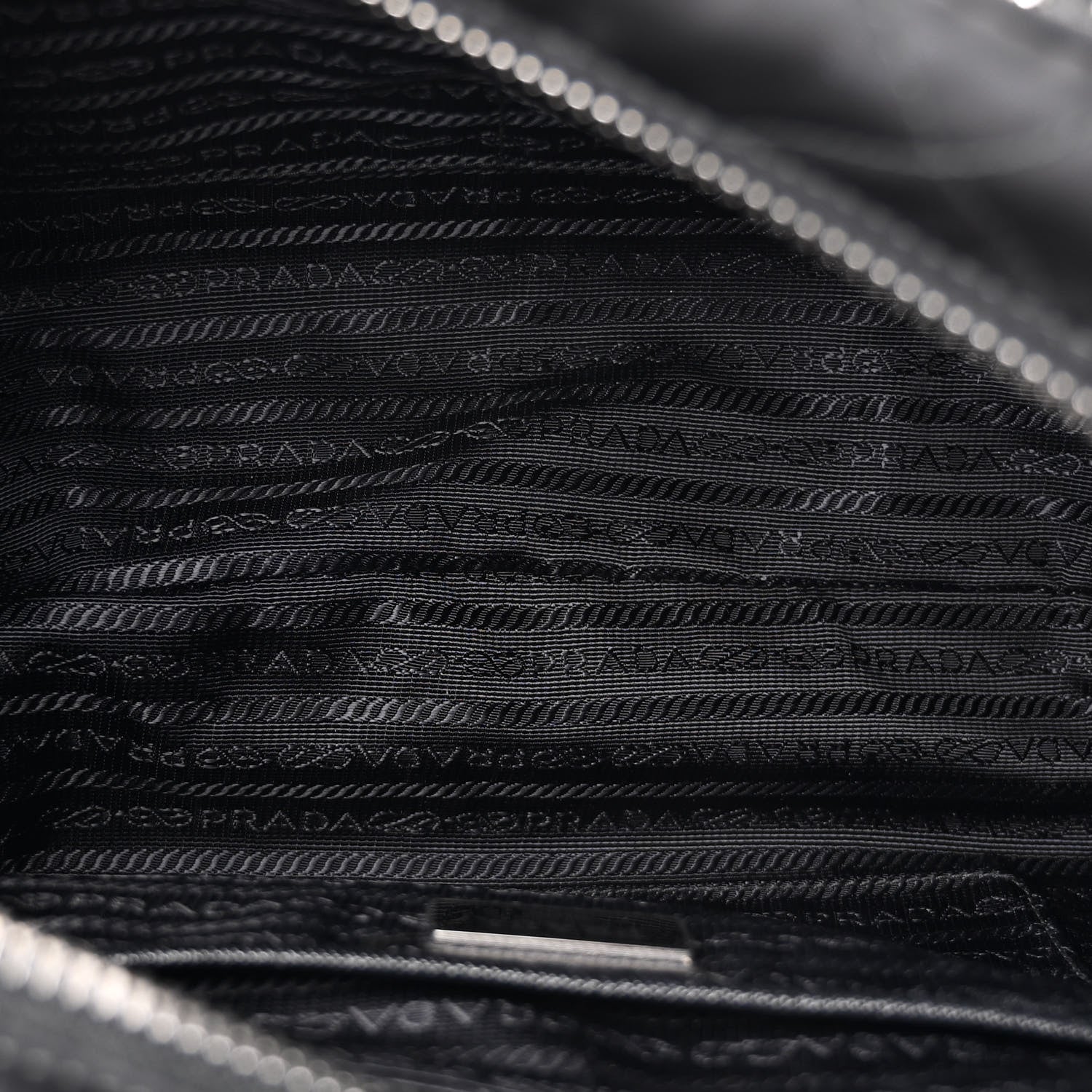 Nylon Tessuto Impuntu Quilted Shoulder Bag Black