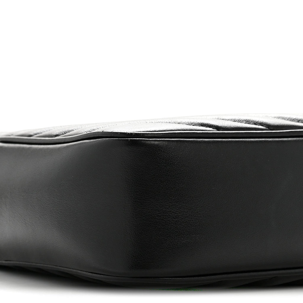 Calfskin Matelasse Monogram Lou Camera Bag Black