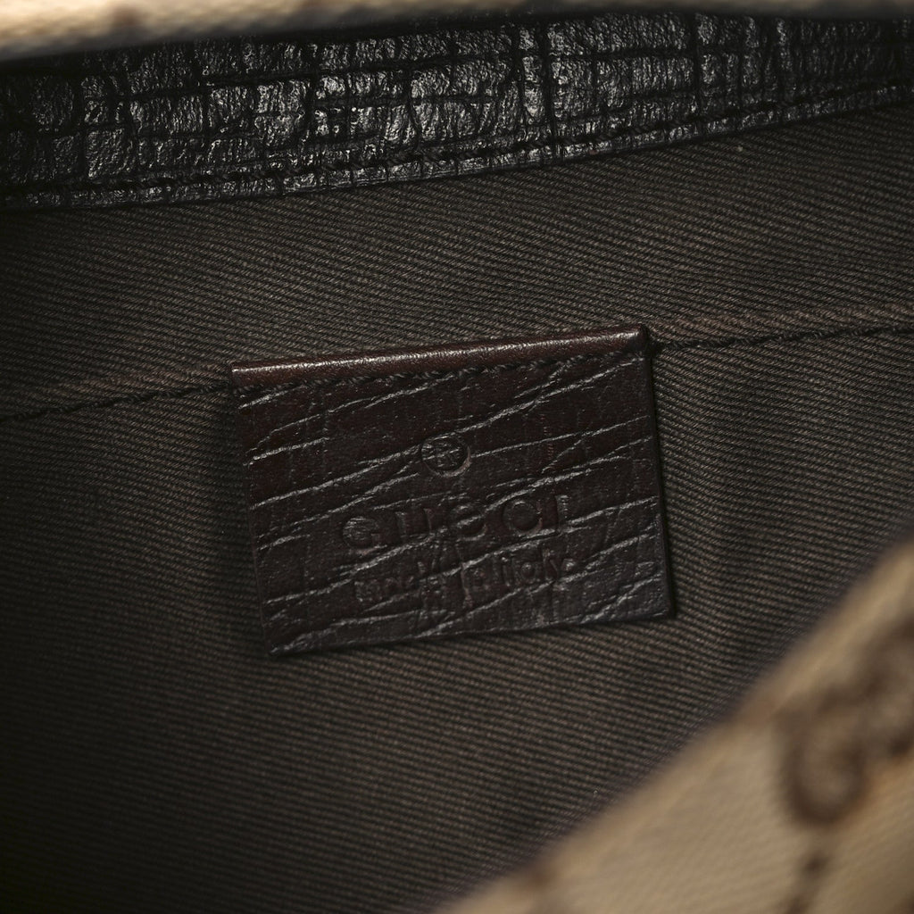 Monogram Horsebit Clutch Dark Brown