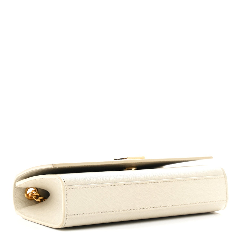 Grain De Poudre Small Monogram Kate Satchel Crema Soft