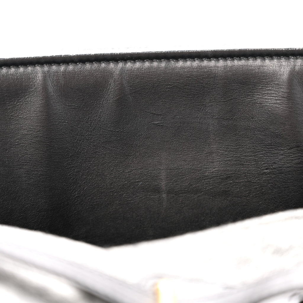 Felt Calfskin Medium Tie Knot Tote Grey Black
