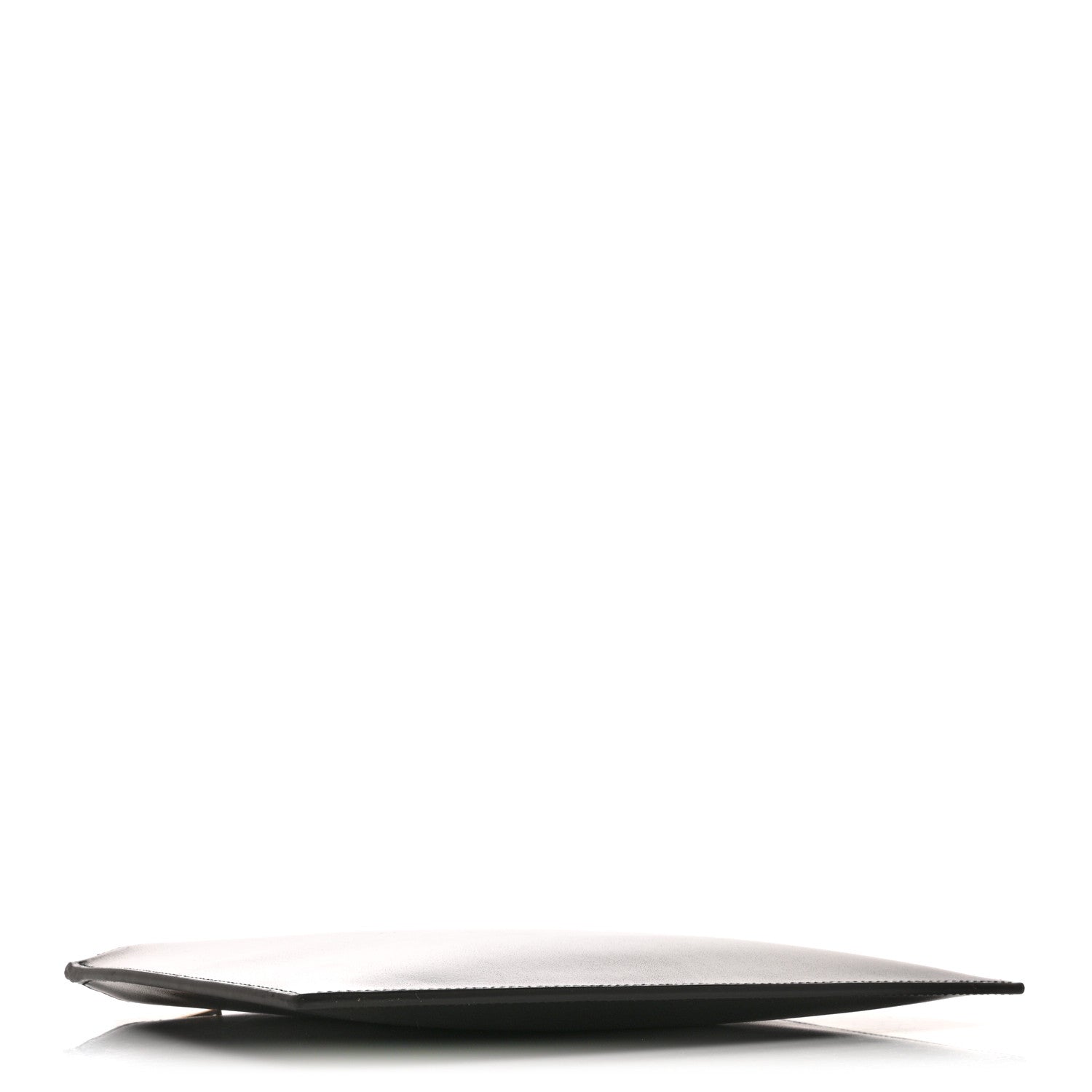 Calfskin Zip Clutch Black