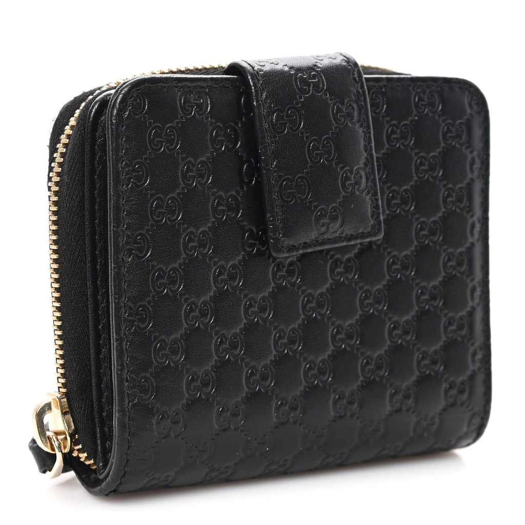 Microguccissima Compact Wallet Black