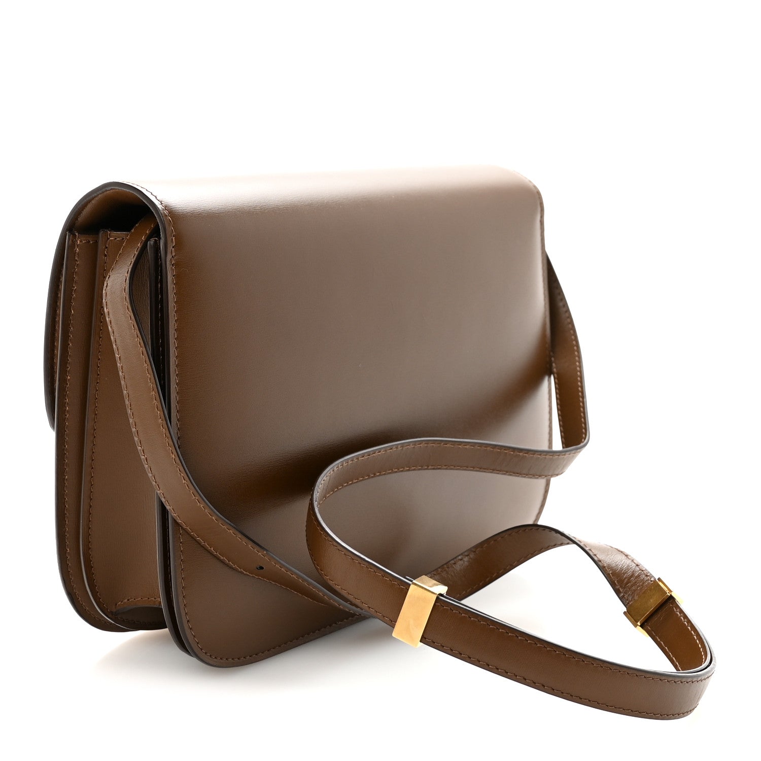 Box Calfskin Medium Classic Box Flap Bag Camel