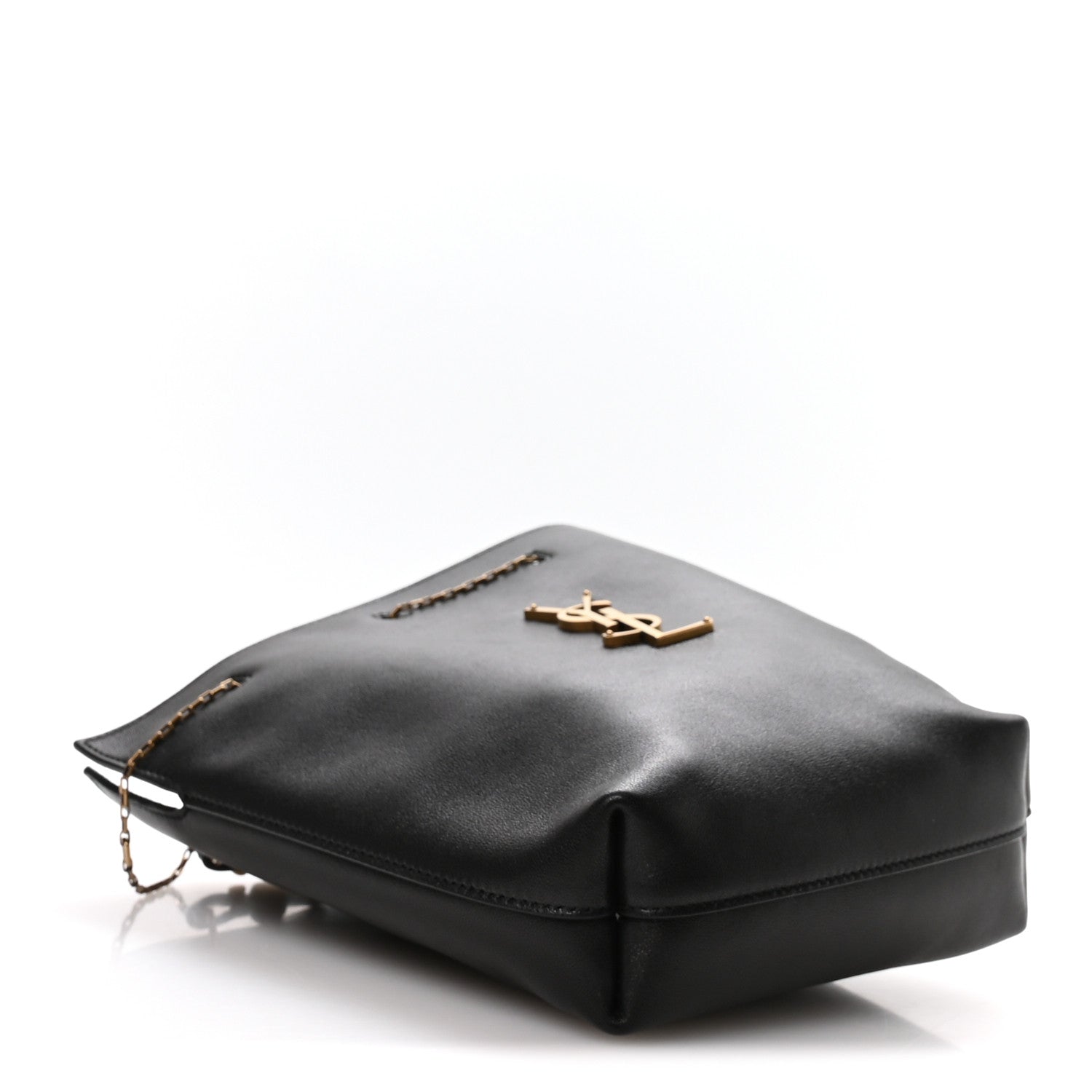 Lambskin Pochon Shoulder Bag Black