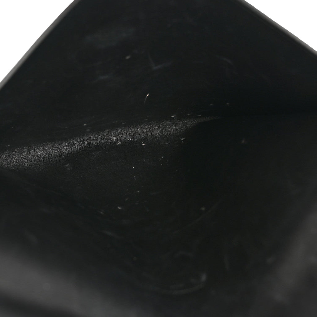Calfskin Skull Envelope Clutch Blue