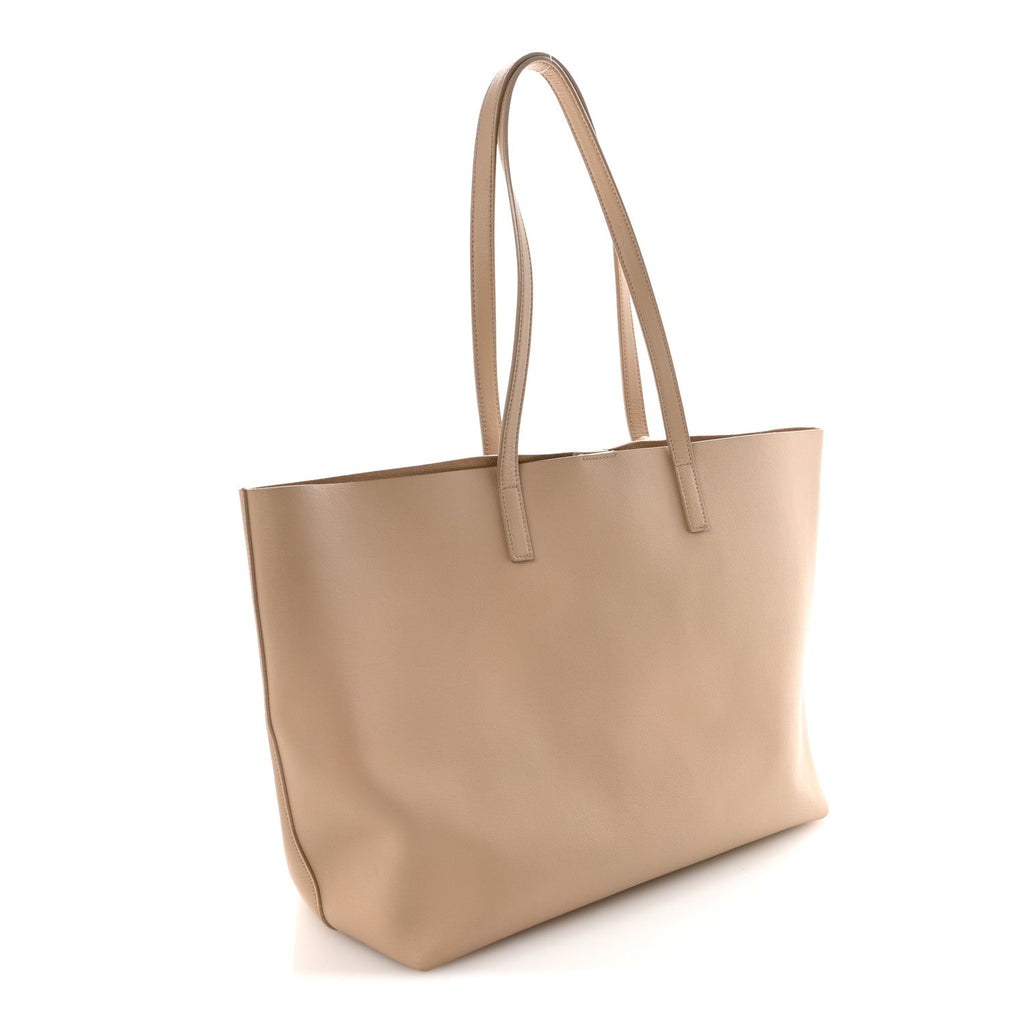 Calfskin Large Shopping Tote Dark Beige