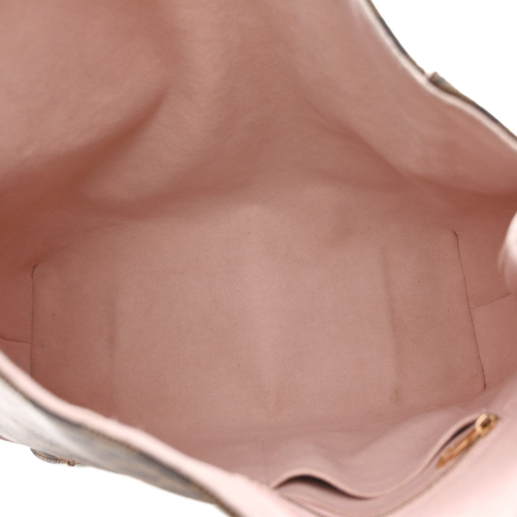 Damier Ebene Caissa Hobo Rose Ballerine