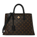 Monogram Flower Tote Black