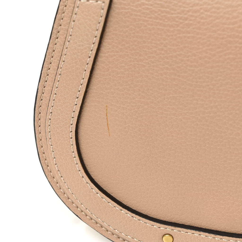 Calfskin Suede Small Nile Bracelet Bag Biscotti Beige