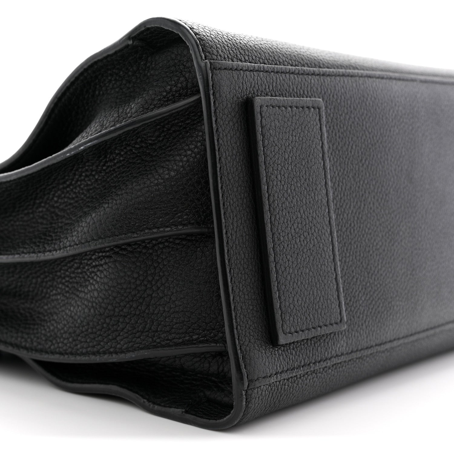 Grained Calfskin Small Supple Sac De Jour Black