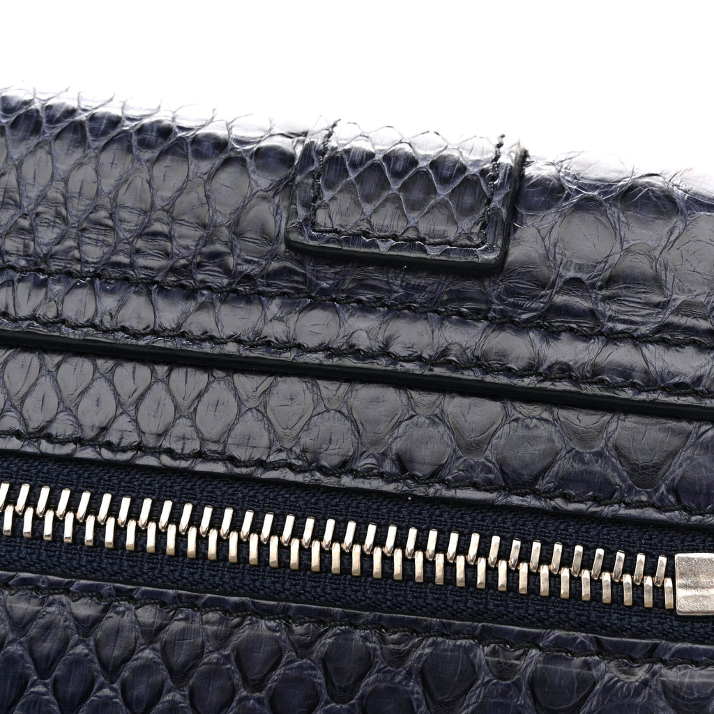 Snakeskin PS1 Pochette Clutch Blue
