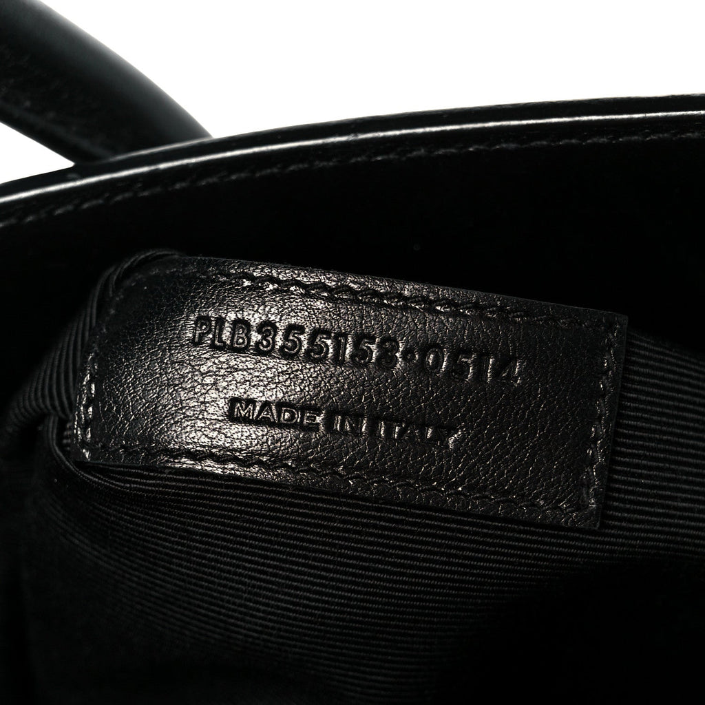 Calfskin Small Sac De Jour Black