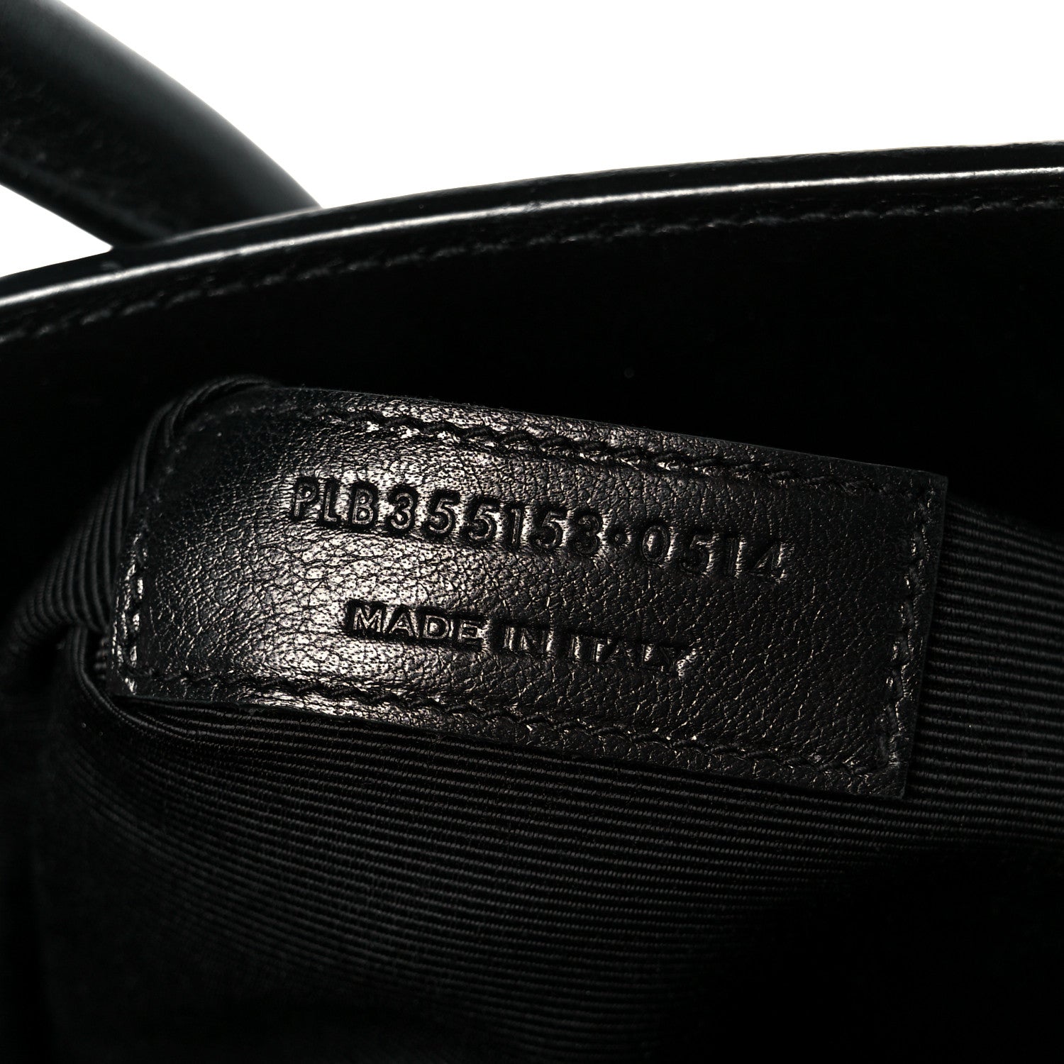 Calfskin Small Sac De Jour Black