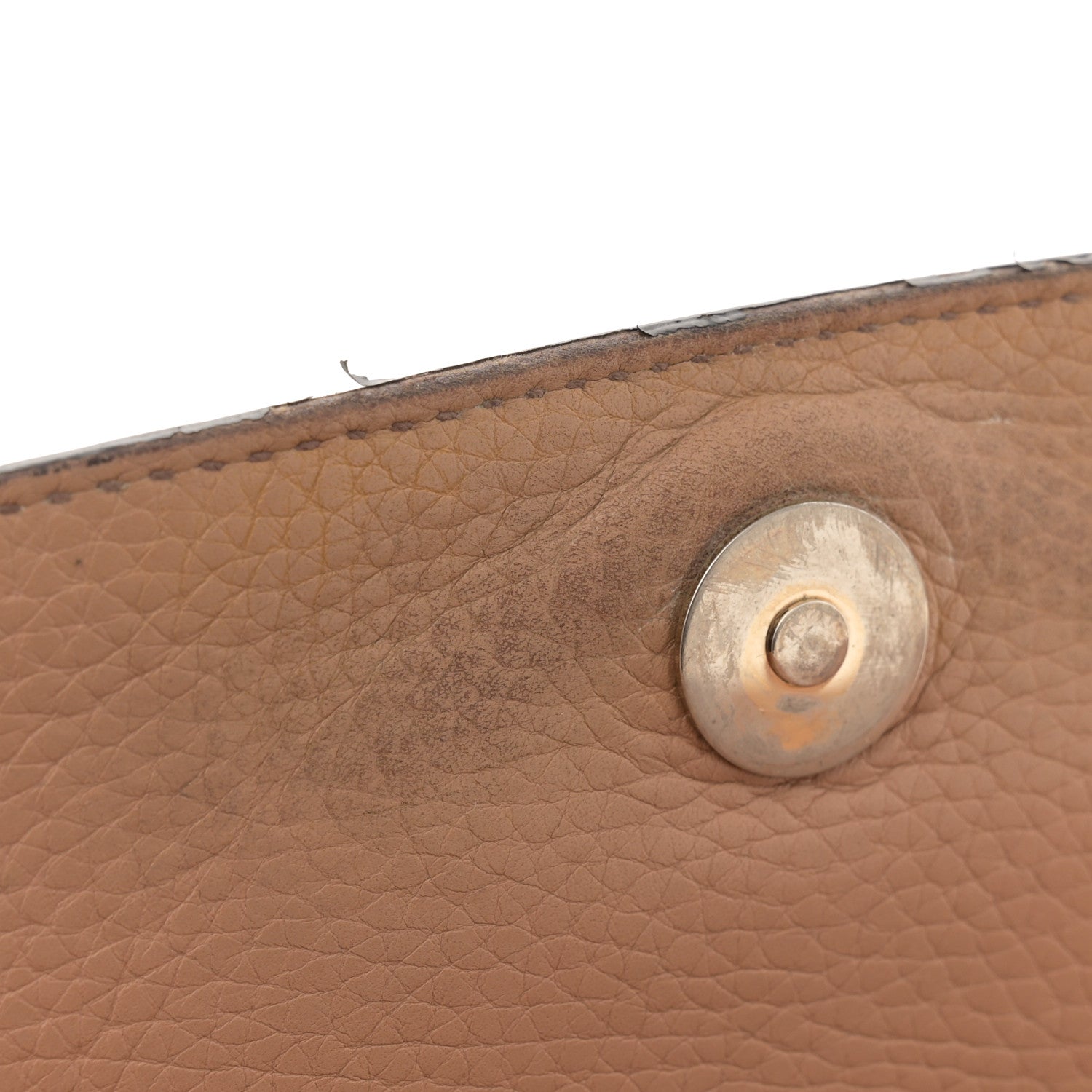 Pebbled Calfskin Medium Soho Flap Crossbody Camelia